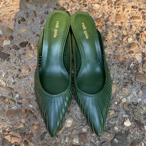 Cult Gaia Slide Kitten Heels Mules 39.5  (US 9.5) Pointed Toe